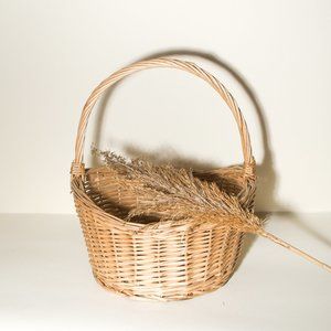 Cottagecore Picnic Basket w/Handle